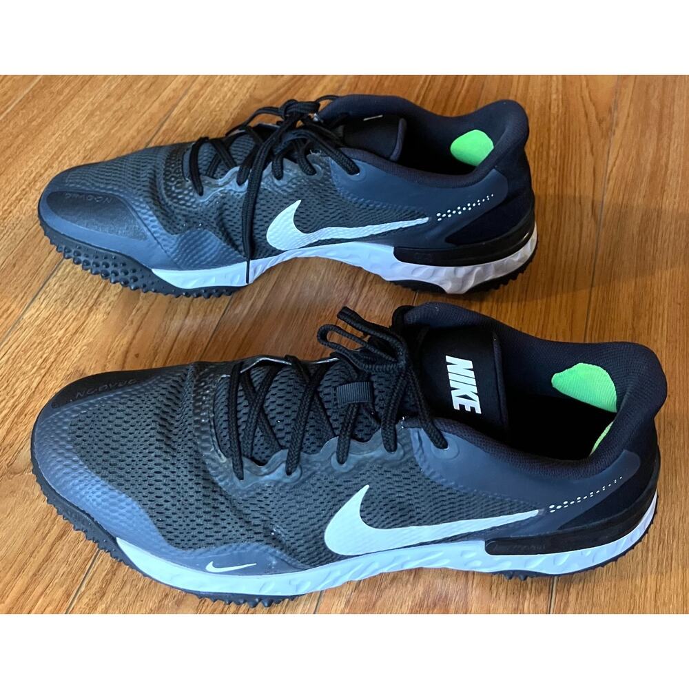 Nike Alpha Huarache Elite 3 Turf Black Iron Grey CK0748-003 Men's Size 16